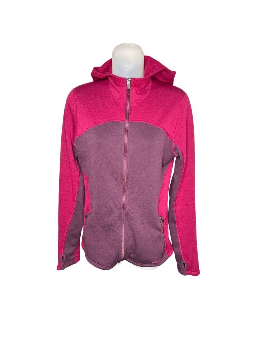 Patagonia Capilene PolarTec Fleece Hoodie Women’s S Purple Pink Jacket Full Zip